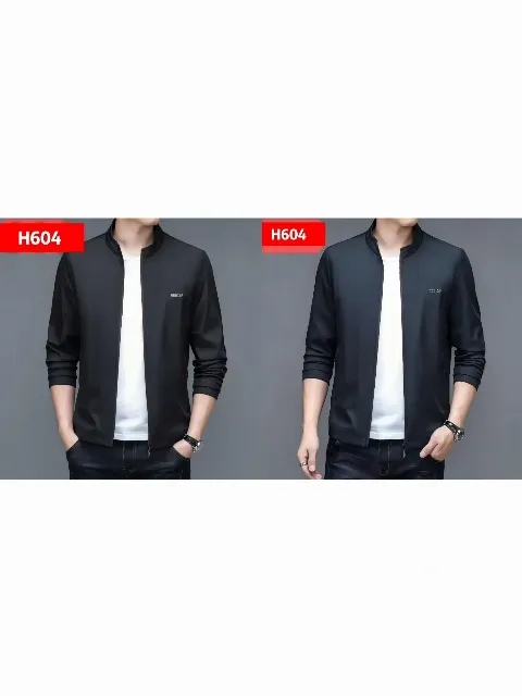 Áo khoác gió nam 604 đen size 185. LOI18