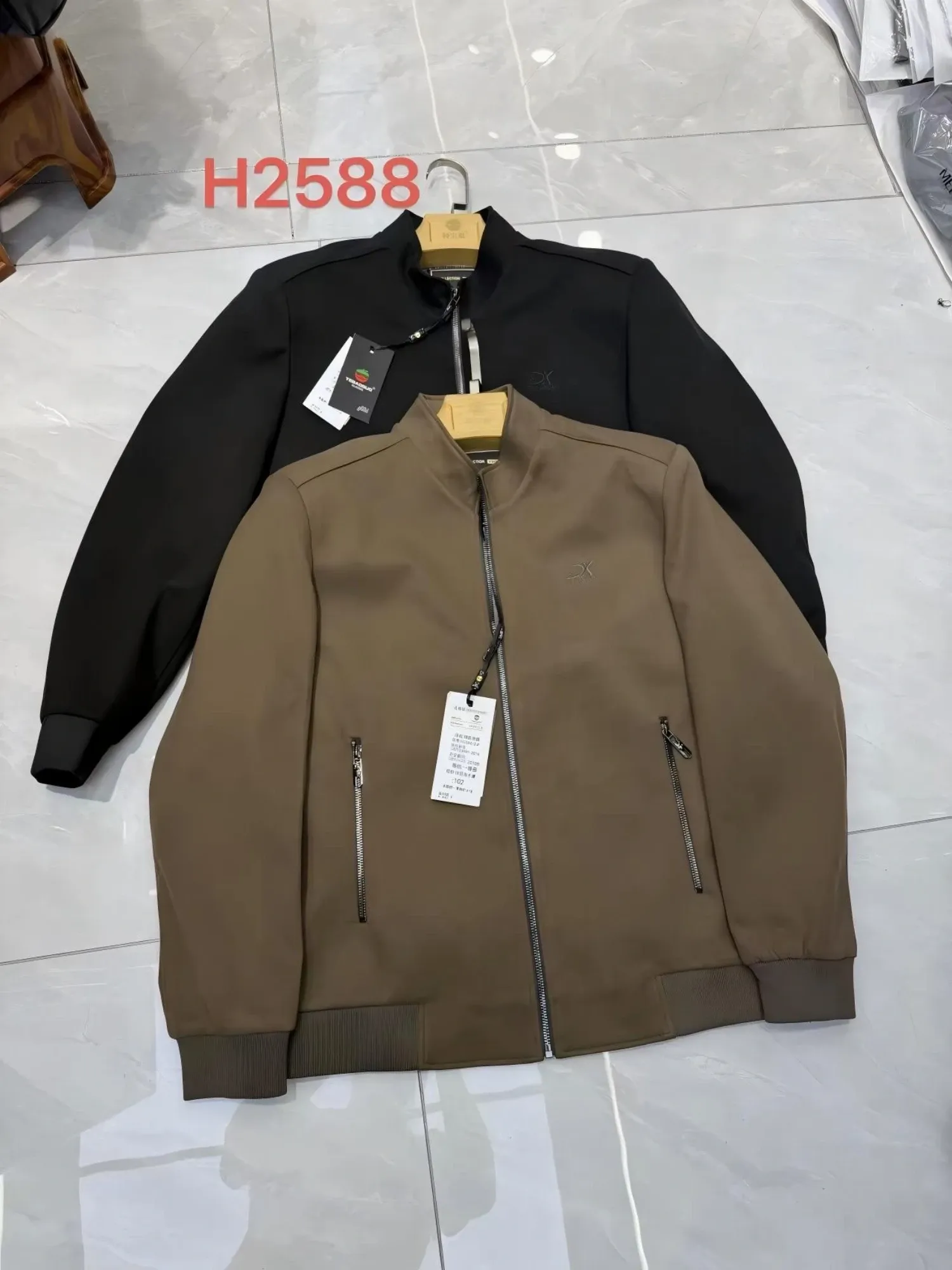 Áo khoác dạ nam 2588 nâu size 185. LOI18