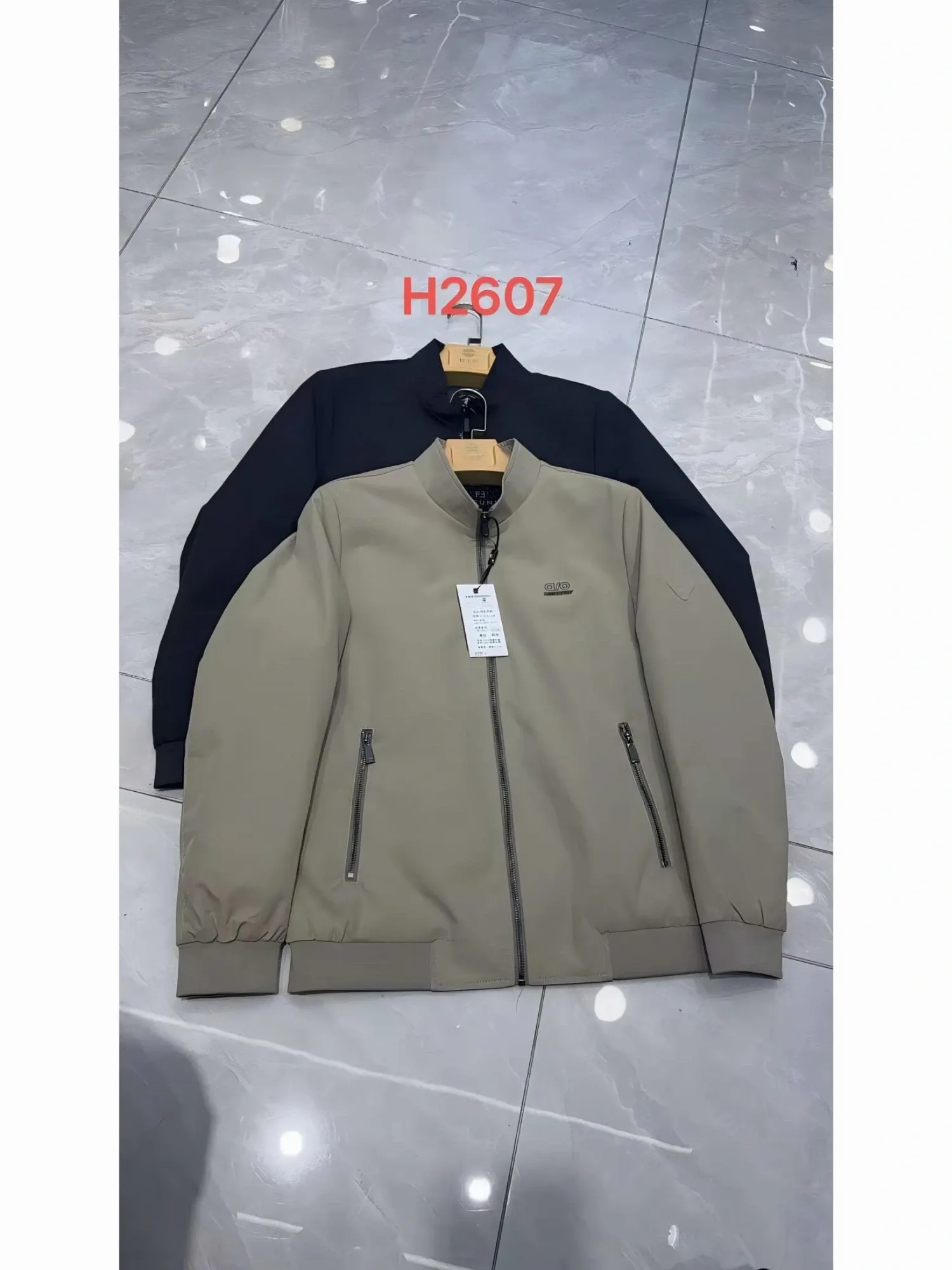 Áo khoác dạ nam 2607 đen size 185 . LOI18