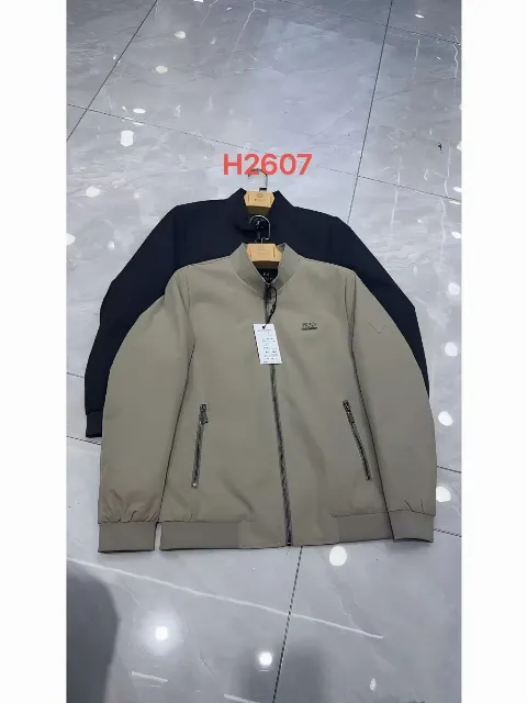 Áo khoác dạ nam 2607 đen size 185 . LOI18