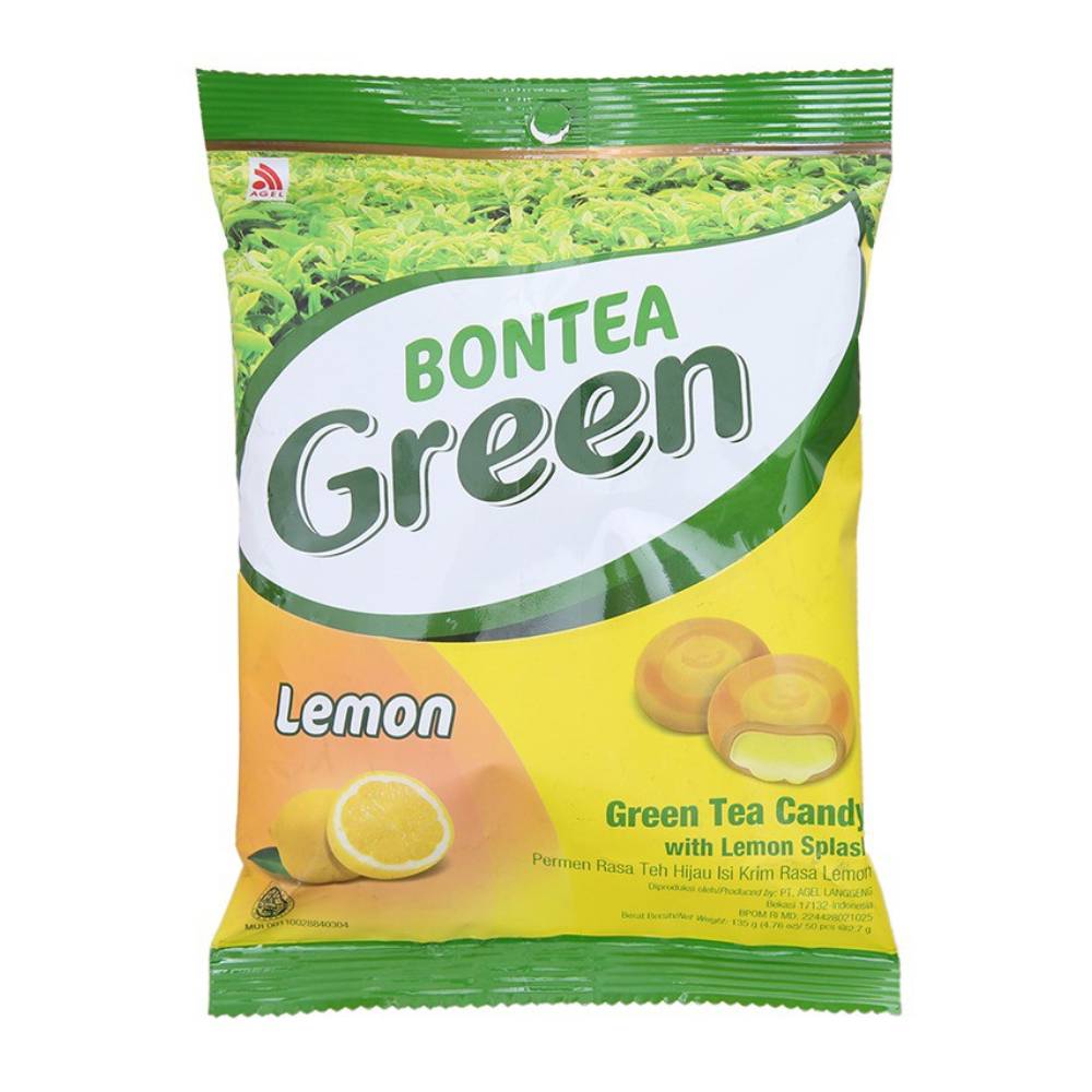 Kẹo trà xanh hương vị chanh Bontea Green  135gr