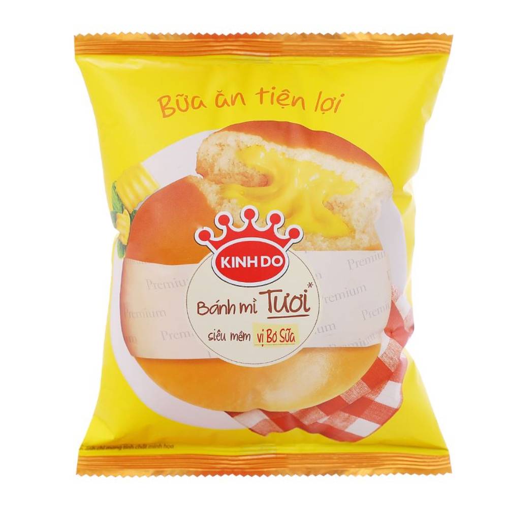 Bánh mì tươi Kinh Đô siêu mềm bơ sữa 55gr