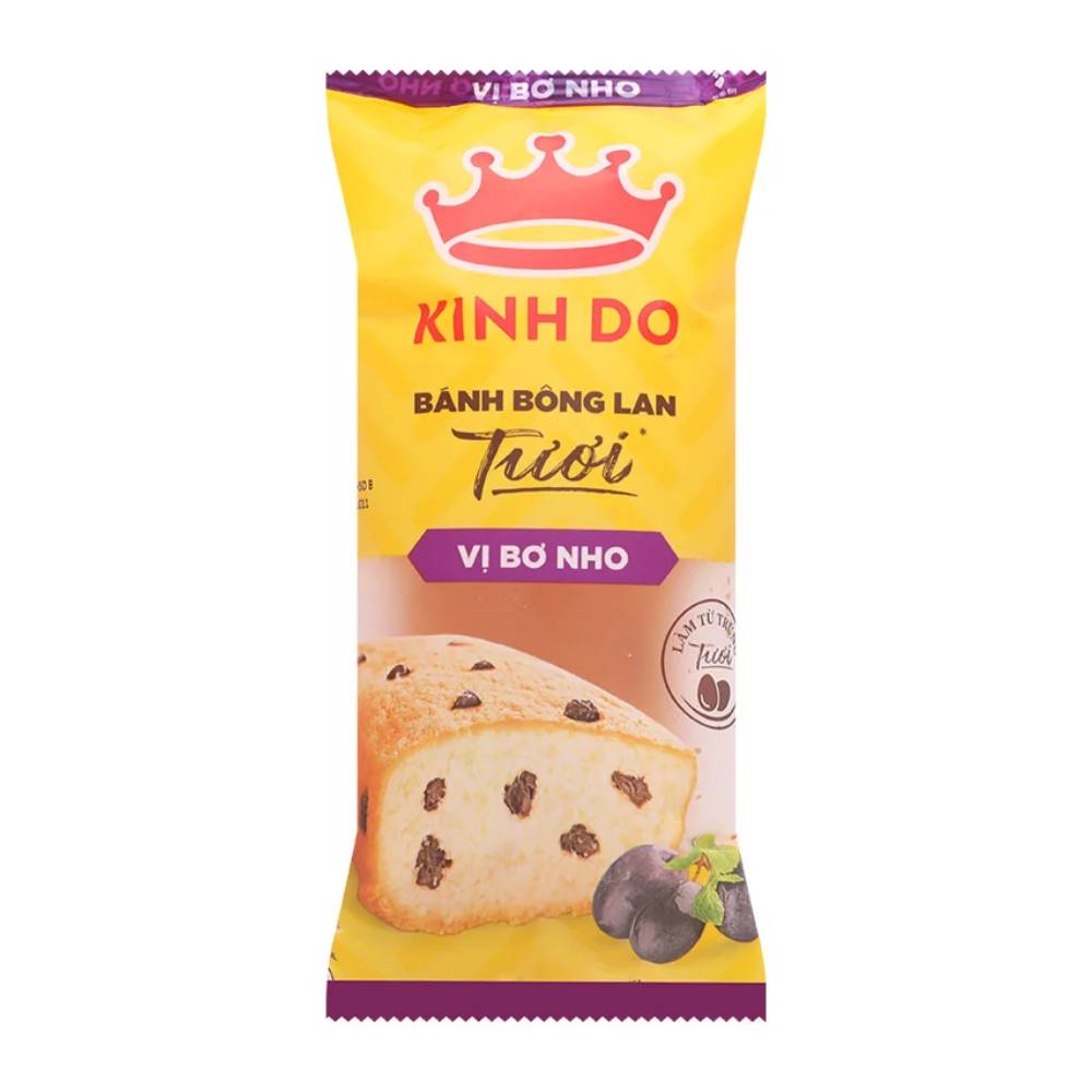 Bánh bông lan tươi Kinh Đô vị bơ nho 38g