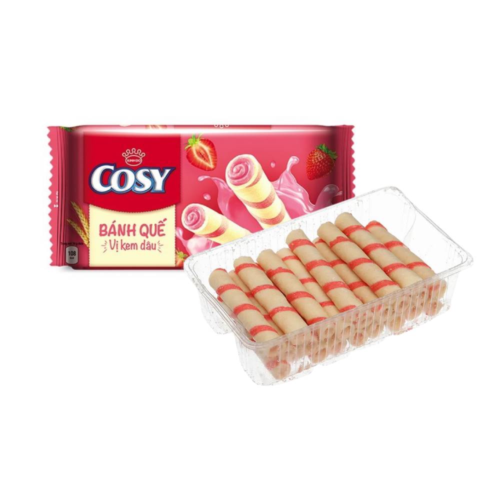 Bánh quế cosy dâu 117gr/24 gói