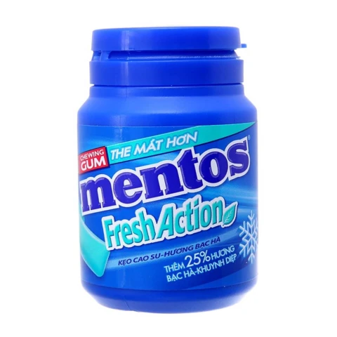 Kẹo cao su Mentos  hương bạc hà mạnh  56gr