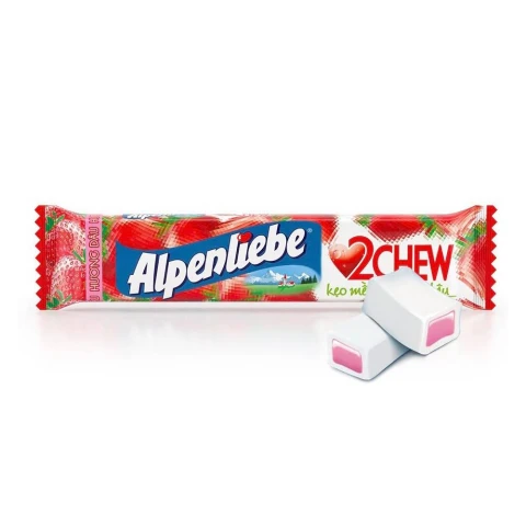 Kẹo Mềm  Alpenliebe 2 chew hương dâu 24.5gr