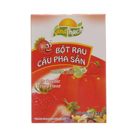 Bột rau câu Vinathach hương dâu 132gr