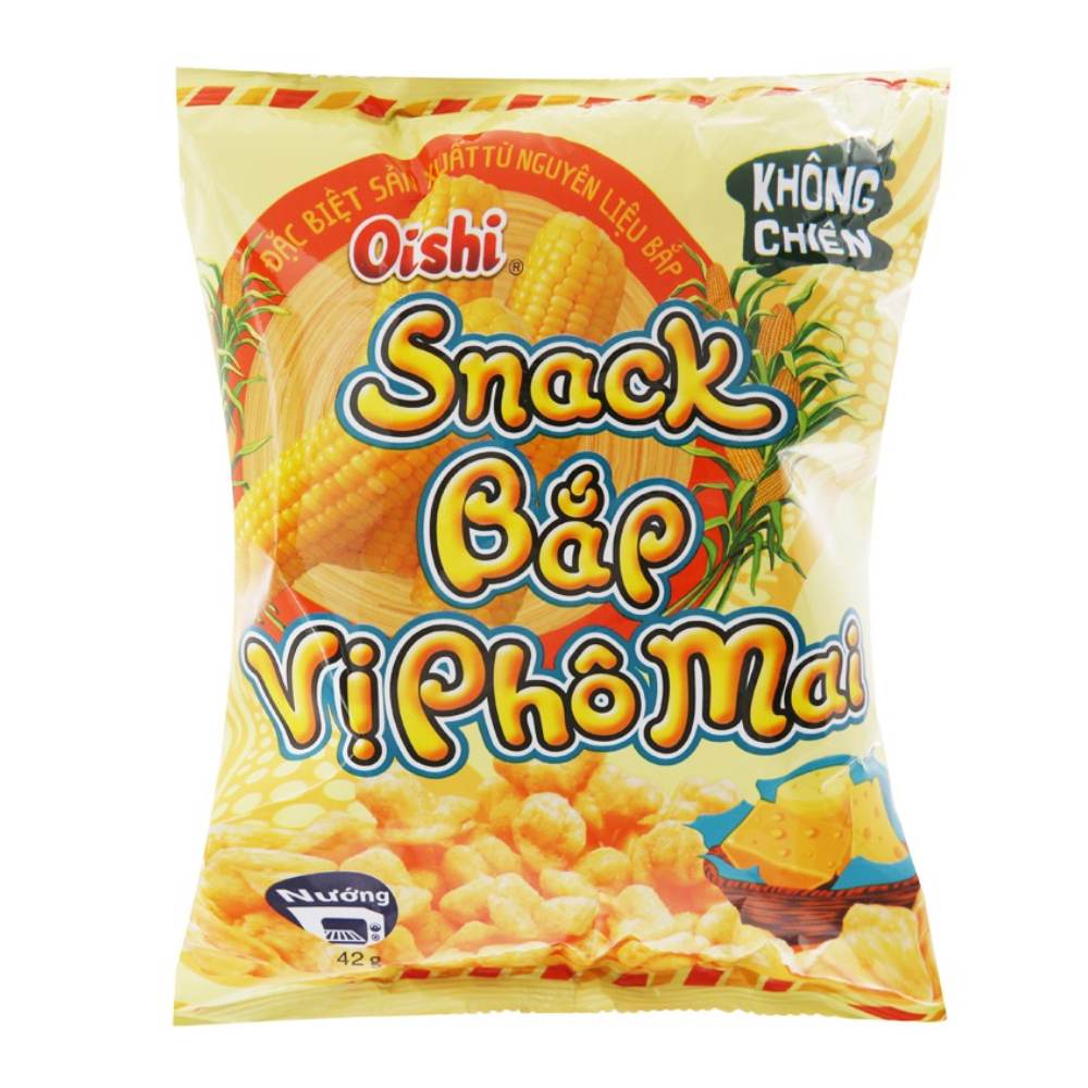 Snack  Oishi bắpvị phô mai 32gr