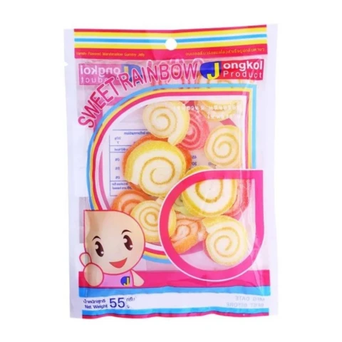Kẹo dẻo Jelly Jongkol mini roll 50gr/108