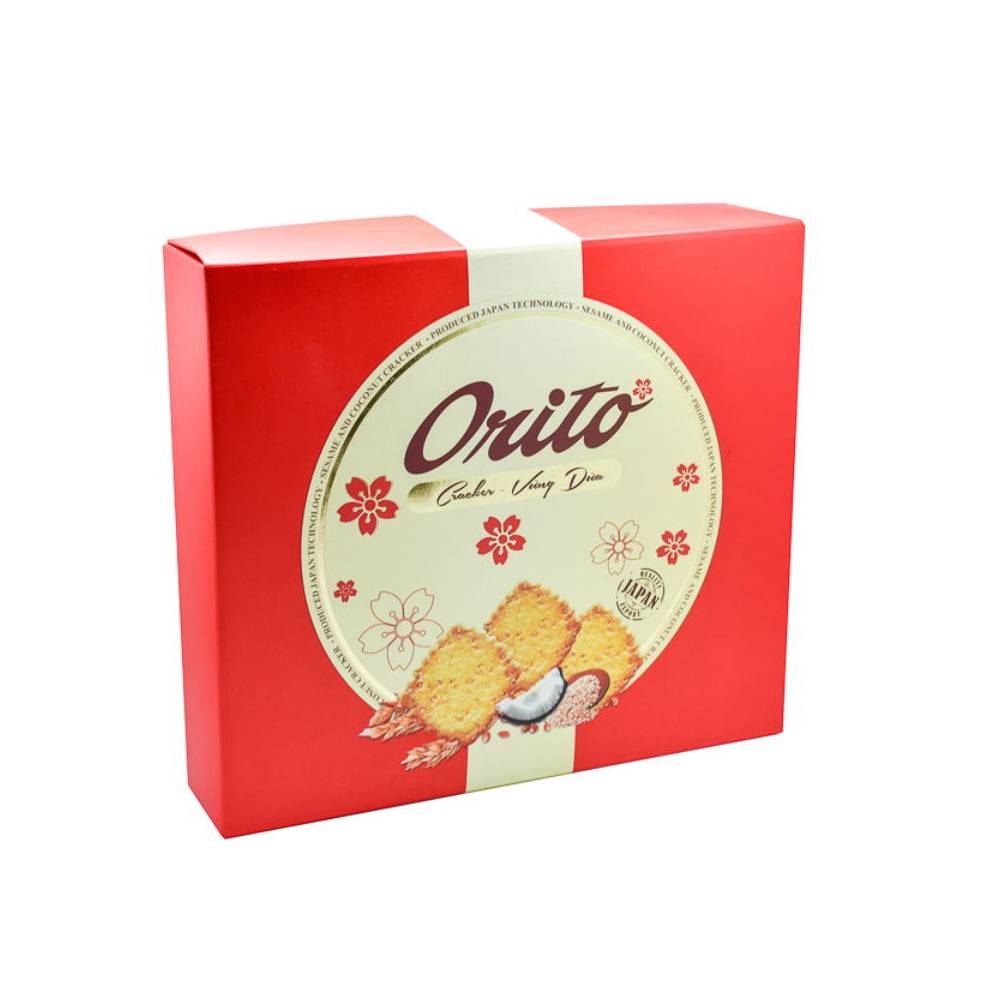Bánh Cracker Orito -  Hải Hà Kotobuki vừng dừa 220gr