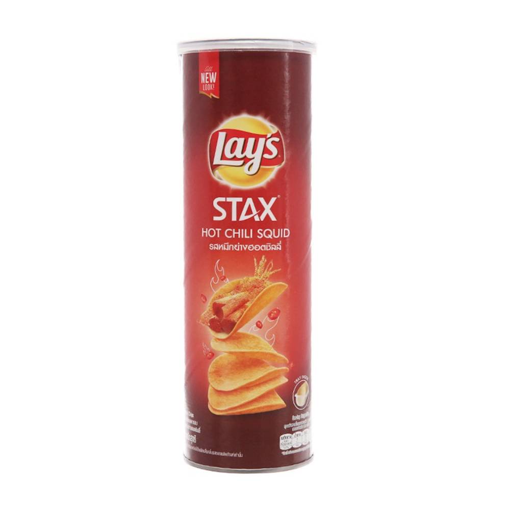 Lay's Stax khoai tây miếng vị mực cay 100gr