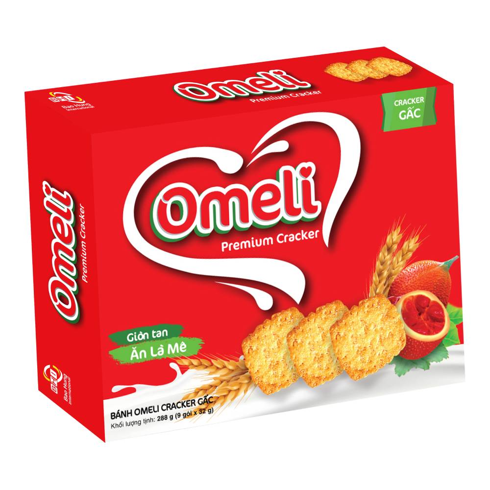 Bánh gấc vừng Omeli 288g/8