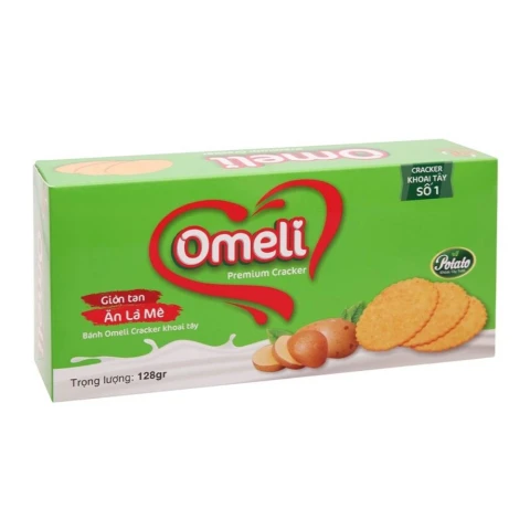 Bánh Cracker Omeli khoai tây 128gr
