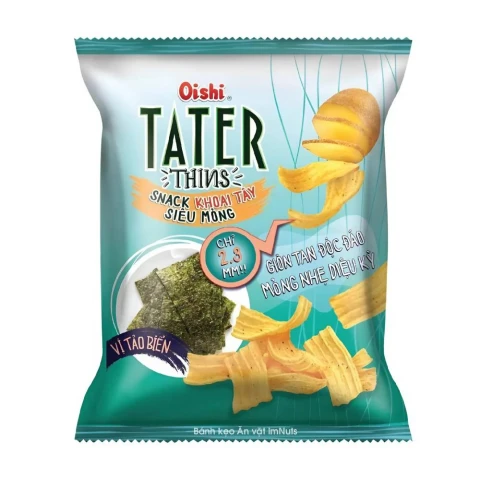 Snack  Oishi khoai tây vị tảo 33gr