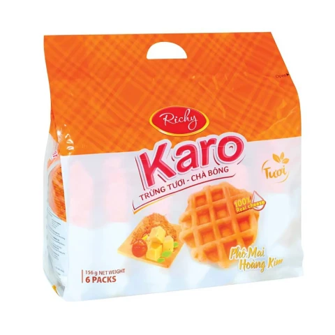 Bánh  Karo phô mai Hoàng Kim 6 cái 156gr
