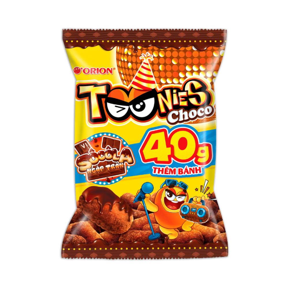 Snack  Toonies vị sô cô la 60gr