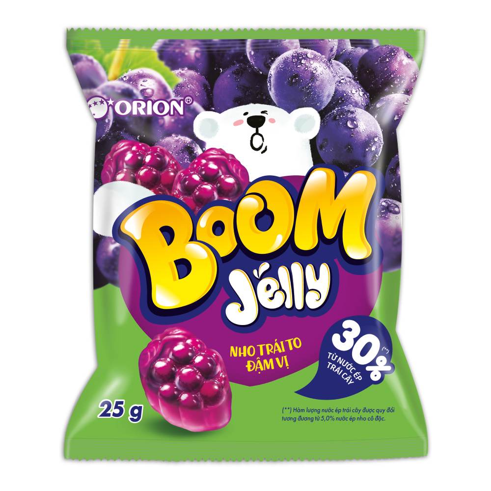 Kẹo dẻo  Boom  vị nho Orion  25gr