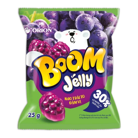 Kẹo dẻo  Boom  vị nho Orion  25gr