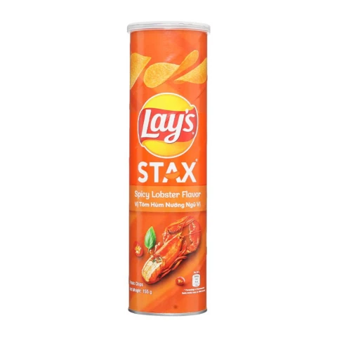 Lay's Stax Malay vị tôm hướng ngũ vị ống 150gr