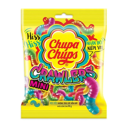 Kẹo dẻo  Chupa Chups  Crawlers hương trái cây  90gr