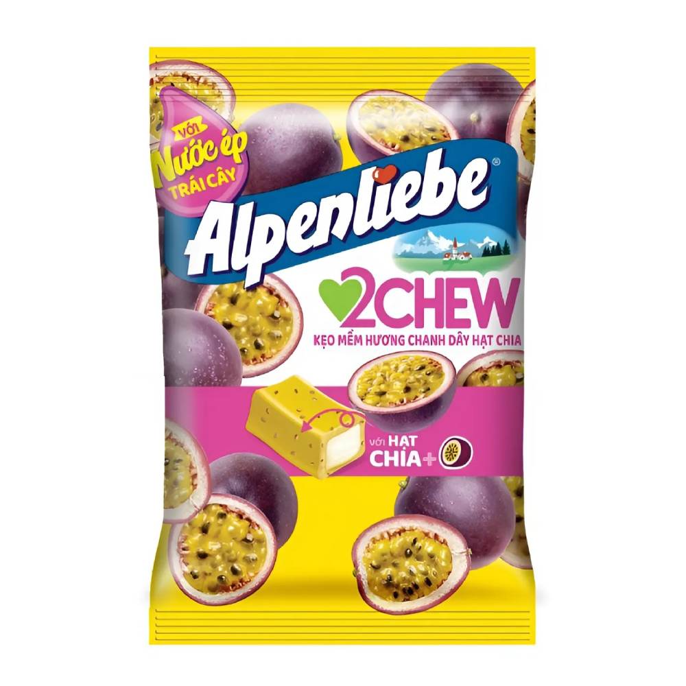 Kẹo  Alpenliebe  Chew chanh dây hạt chia  220,5gr