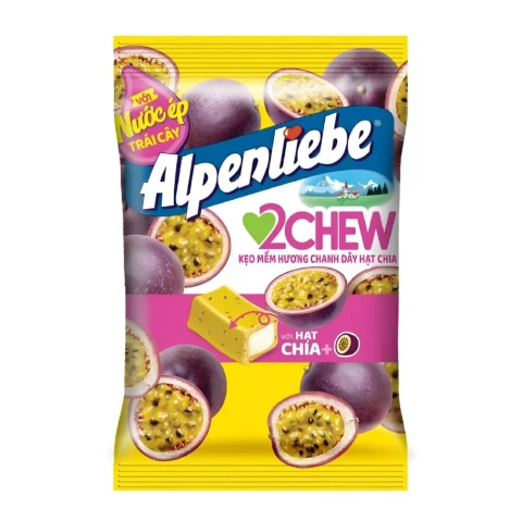 Kẹo  Alpenliebe  Chew chanh dây hạt chia  220,5gr