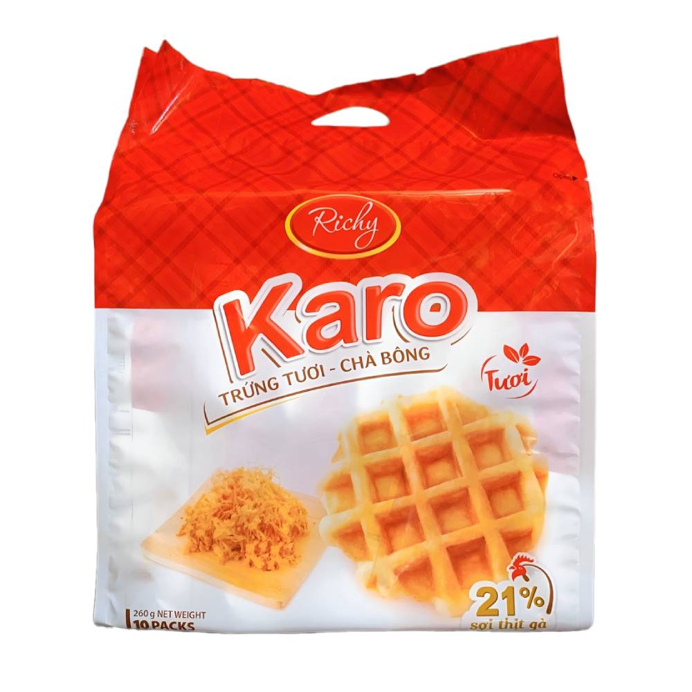 Bánh  Karo sợi gà 10 cái 260gr