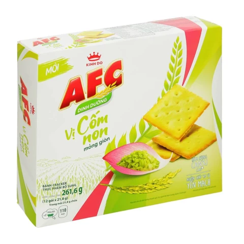 Bánh quy cracker AFC vị cốm non 261,6gr