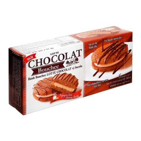 Bánh Bouchee Lotte  Chocolat vị socola 162gr