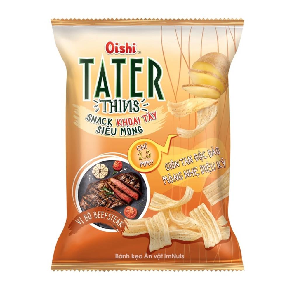 Snack  Oishi khoai tây siêu mỏng 32gr
