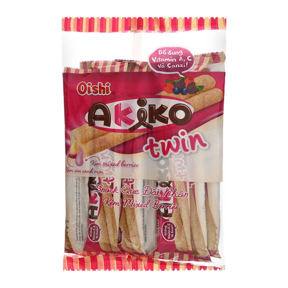Bánh que Oishi Akiko Twin Beriess 140gr
