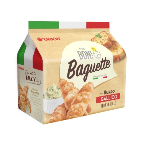 Bánh nướng giòn C est Bon Baguette vị bơ tỏi 180gr