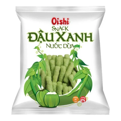 Snack  Oishi đậu xanh cốt dừa 32gr