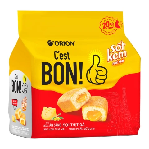 Bánh C est Bon sợi thịt gà kem sốt phô mai 6 cái 162,4gr