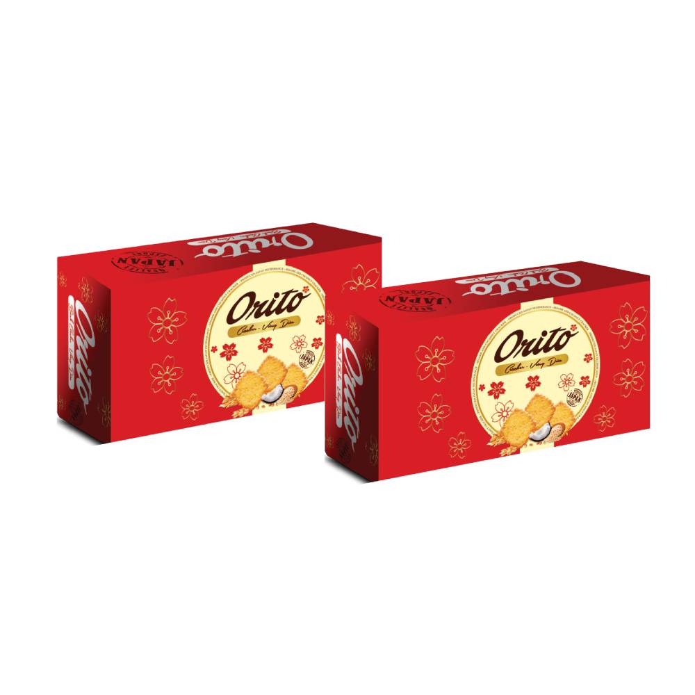 Bánh Cracker Orito -  Hải Hà Kotobuki vừng dừa 120gr