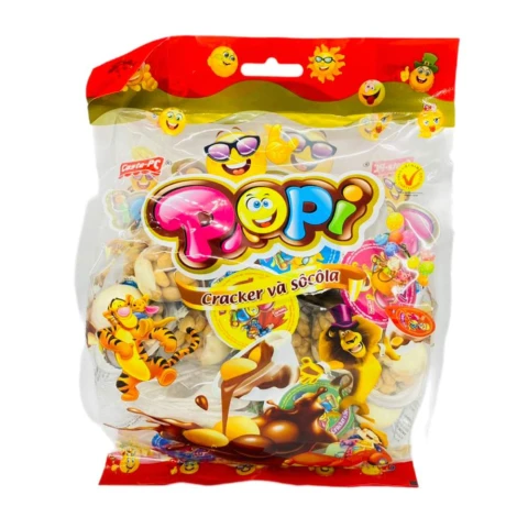 Bánh Cracker và sô cô la Popi Phú Cường  270gr