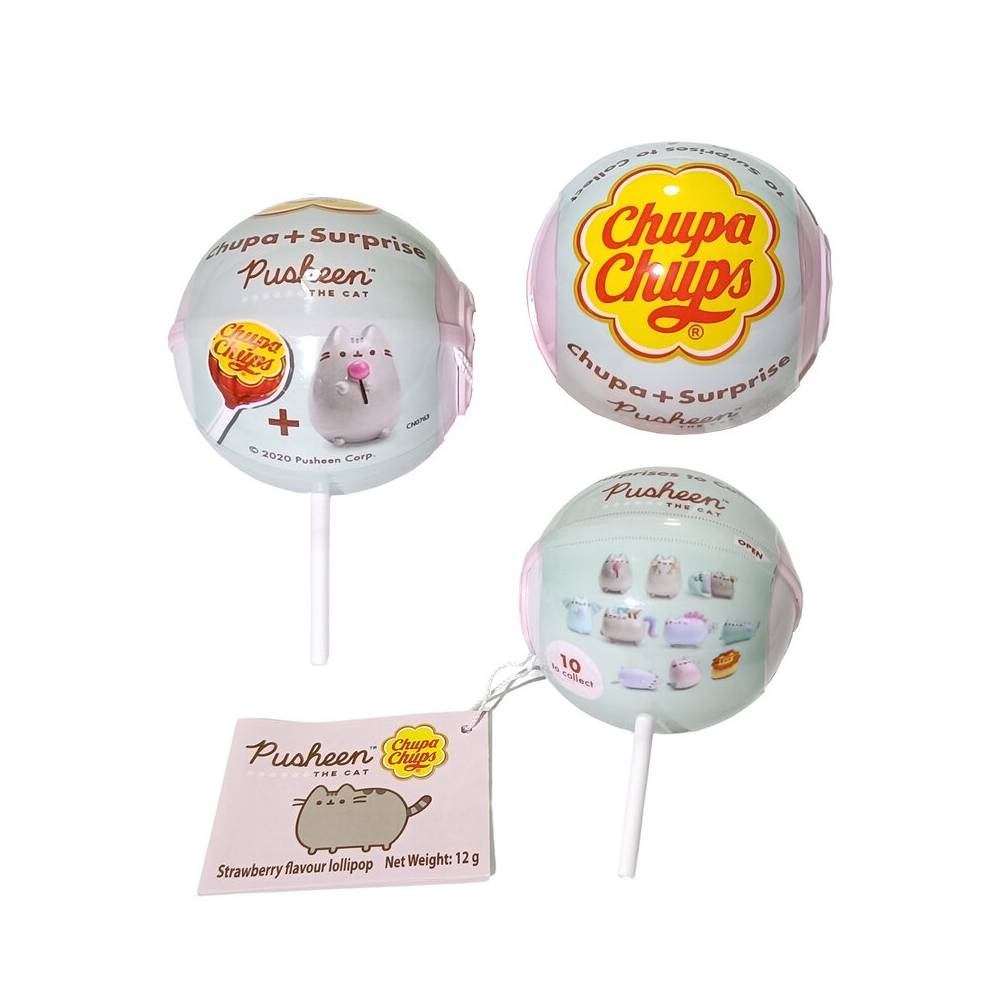 Kẹo mút  Chupa Chups  Surprises Pusheen 12gr