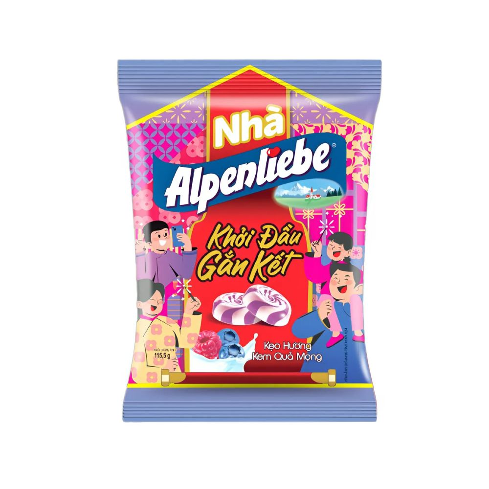 Kẹo Nhà Alpenliebe hương kem quả mọng 115.5g/45