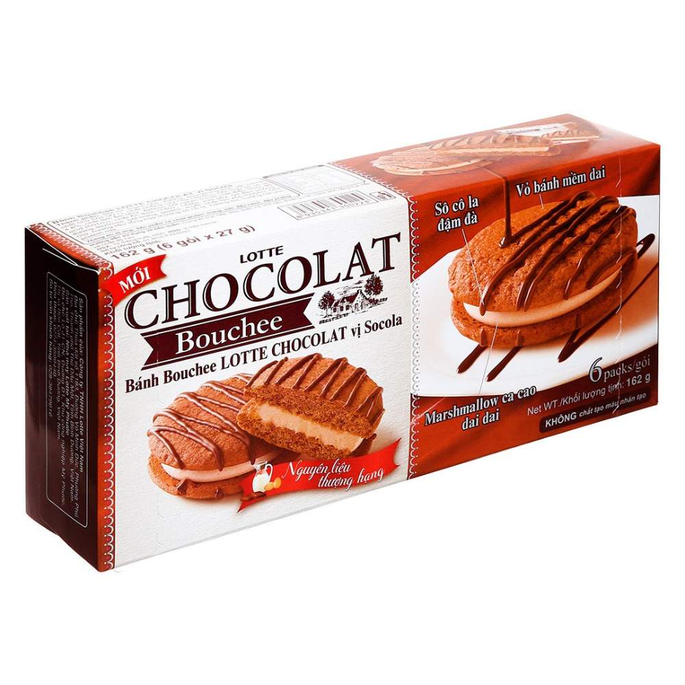 Bánh Lotte Chocolat Bouchee vị phô mai 162gr