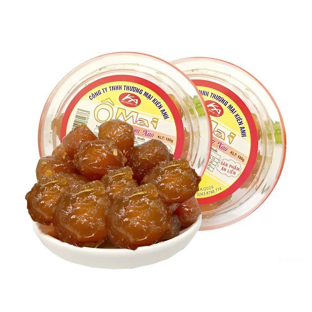 Ô mai  Kiên Anh  mận cơm xào gừng  200gr