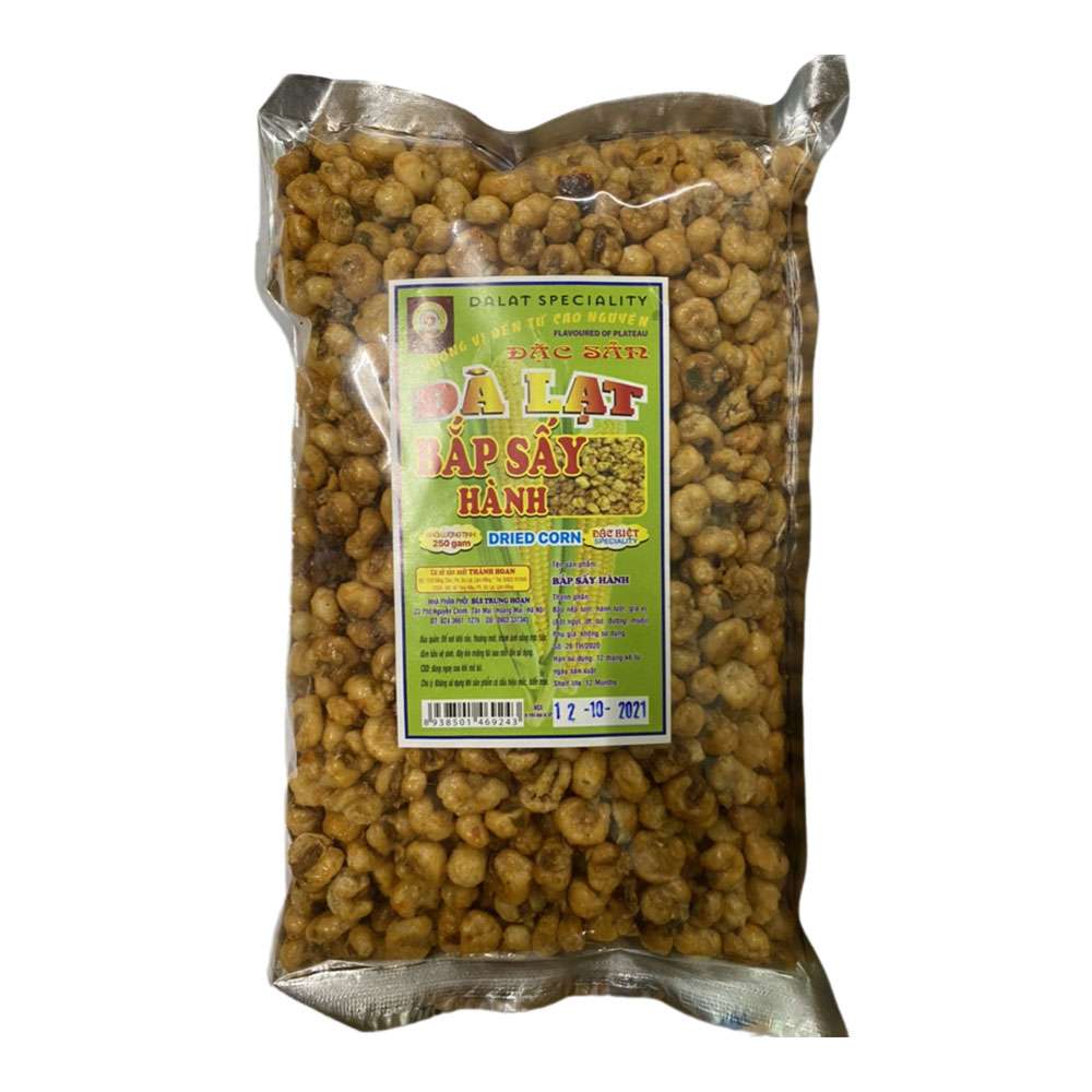 Bắp sấy hành  đặc sản Đà Lạt  hành Đà Lạt 250gr