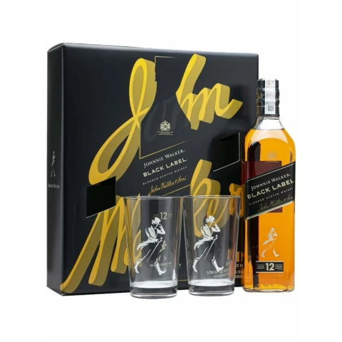Hộp quà rượu Johnnie Walker  Black 75cl