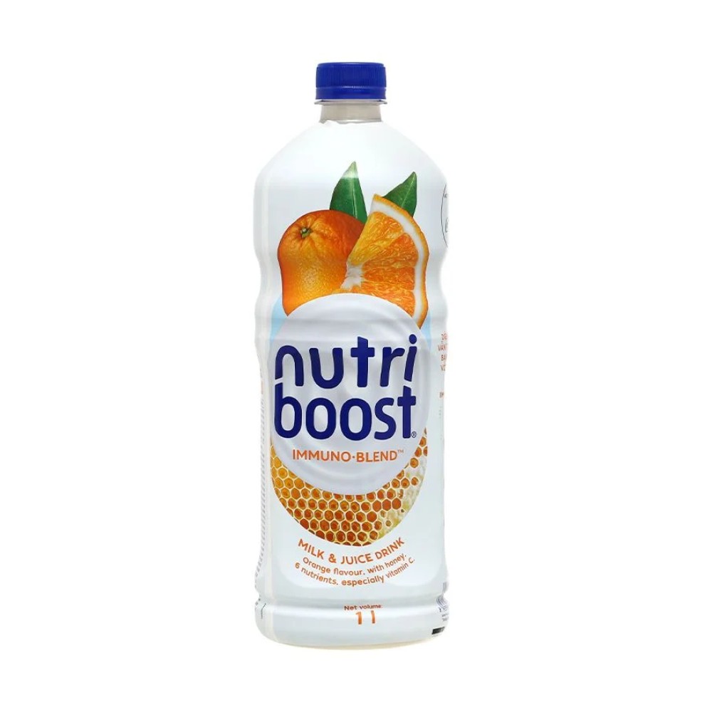 Sữa và nước trái cây Nutriboost cam 1L/6