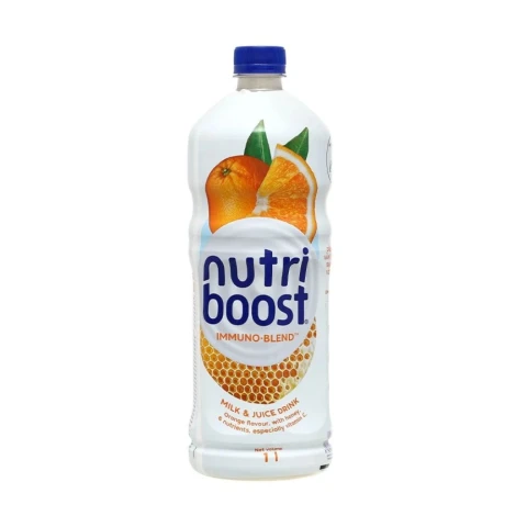 Sữa và nước trái cây Nutriboost cam 1L/6