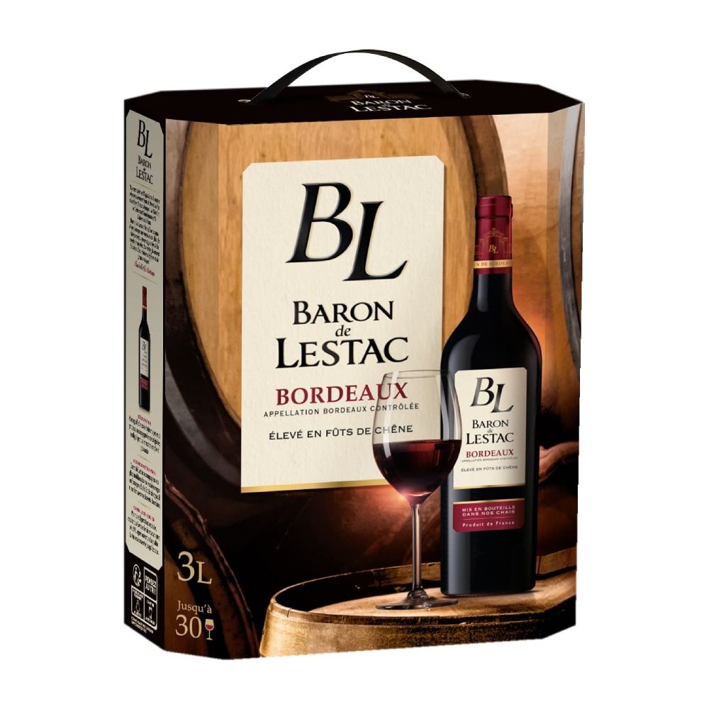 Vang bình Baron de Lestac Bordeaux  3L