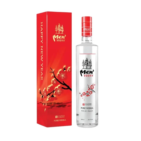 Rượu vodka  Men 29.5% kèm vỏ hộp 500ml