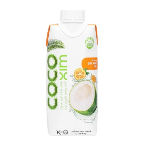 Nước dừa Coco  vị dừa xiêm xanh 330ml