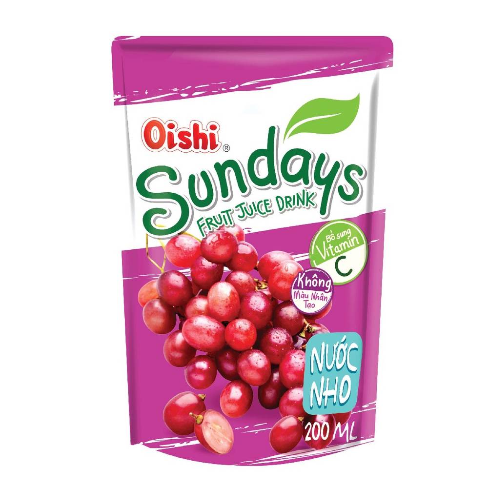Nước  Oishi Tea go nho 180ml