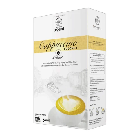 Cà phê Trung Nguyên  Cappuccino Coconut 12 gói *18gr