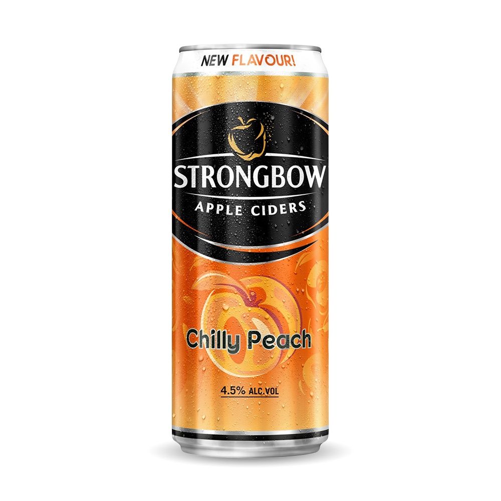 Nước táo lên men Strongbow  vị đào lon 330ml